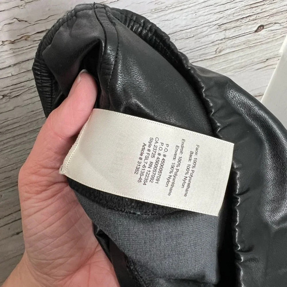 Wilfred Free Daria Pant High-waisted Vegan-leather leggings black small - Picture 6 of 10